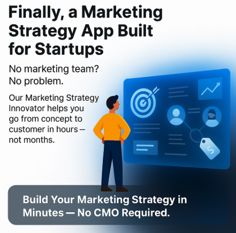 Finally, a Marketing Strategy App Built for Startups